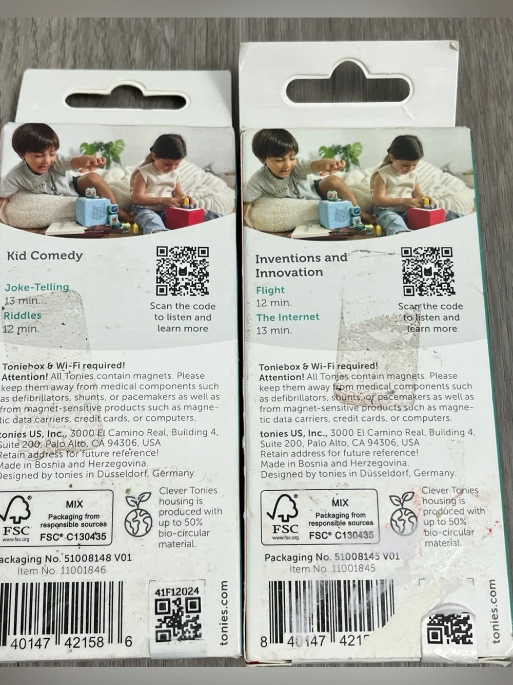 Tonies kid comedy and inventions and innovation lot